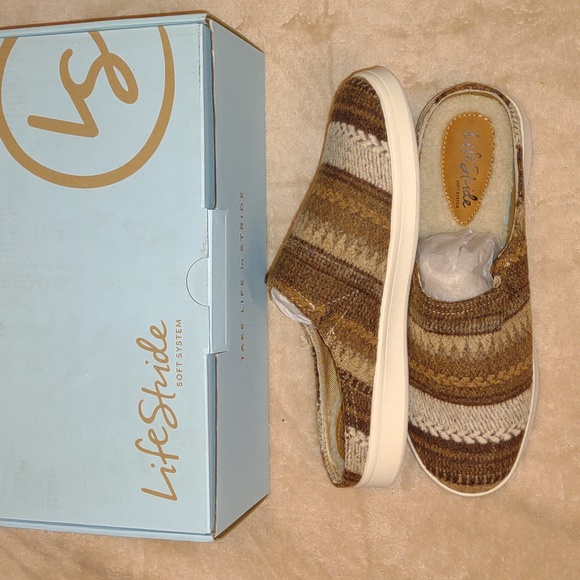 🍀☘️LIFE STRIDE ☘️🍀Nomad, Saddle Multi Brown Knit - Picture 9 of 14